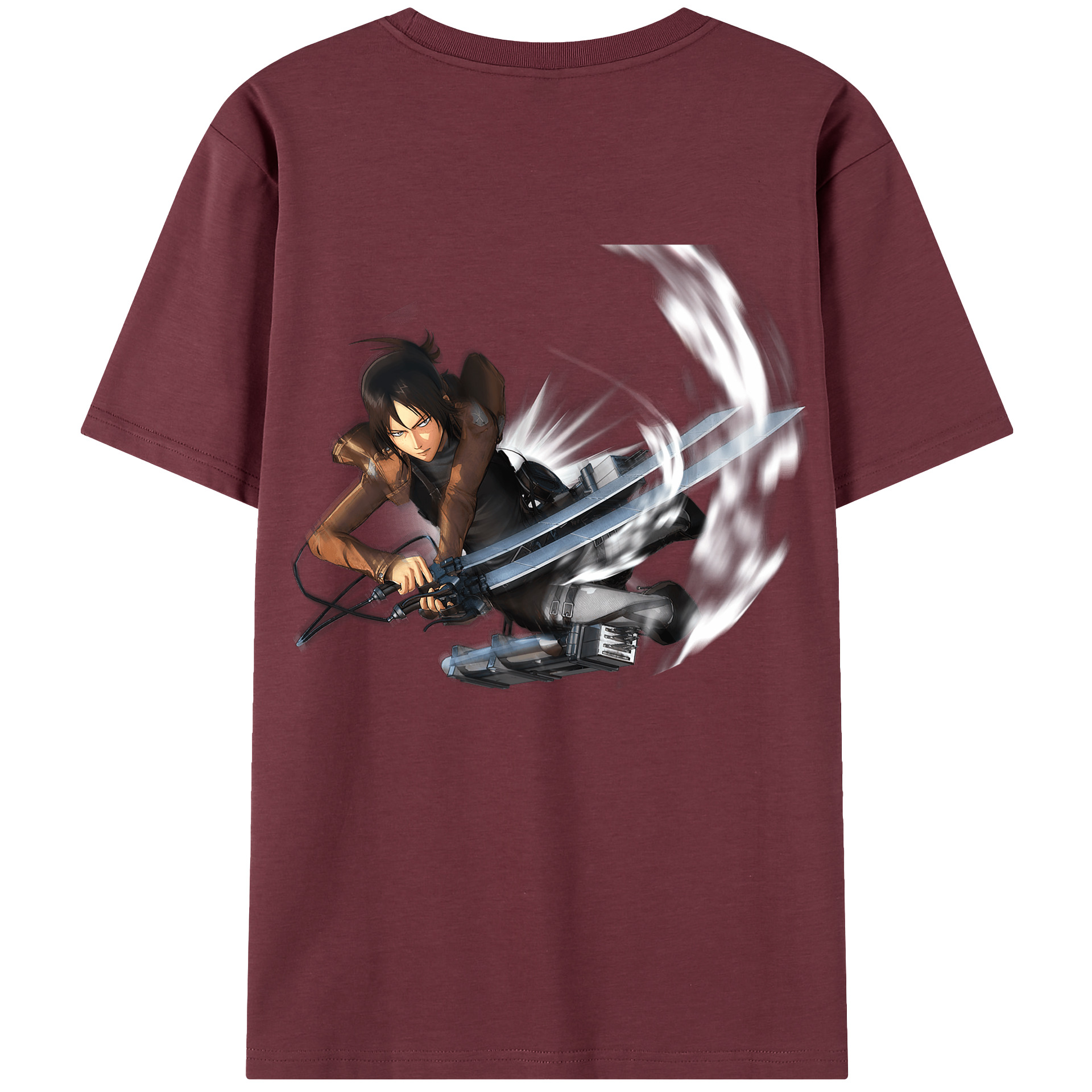 （画像用） 進撃の巨人 Attack on Titan 綿100％半袖Tシャツ（背面プリント）
